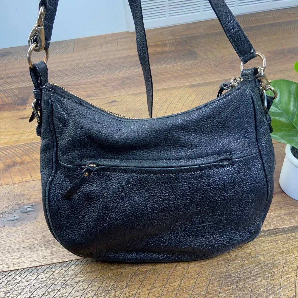 KATE SPADE Vivian hobo black pebbled leather bag purse handbag